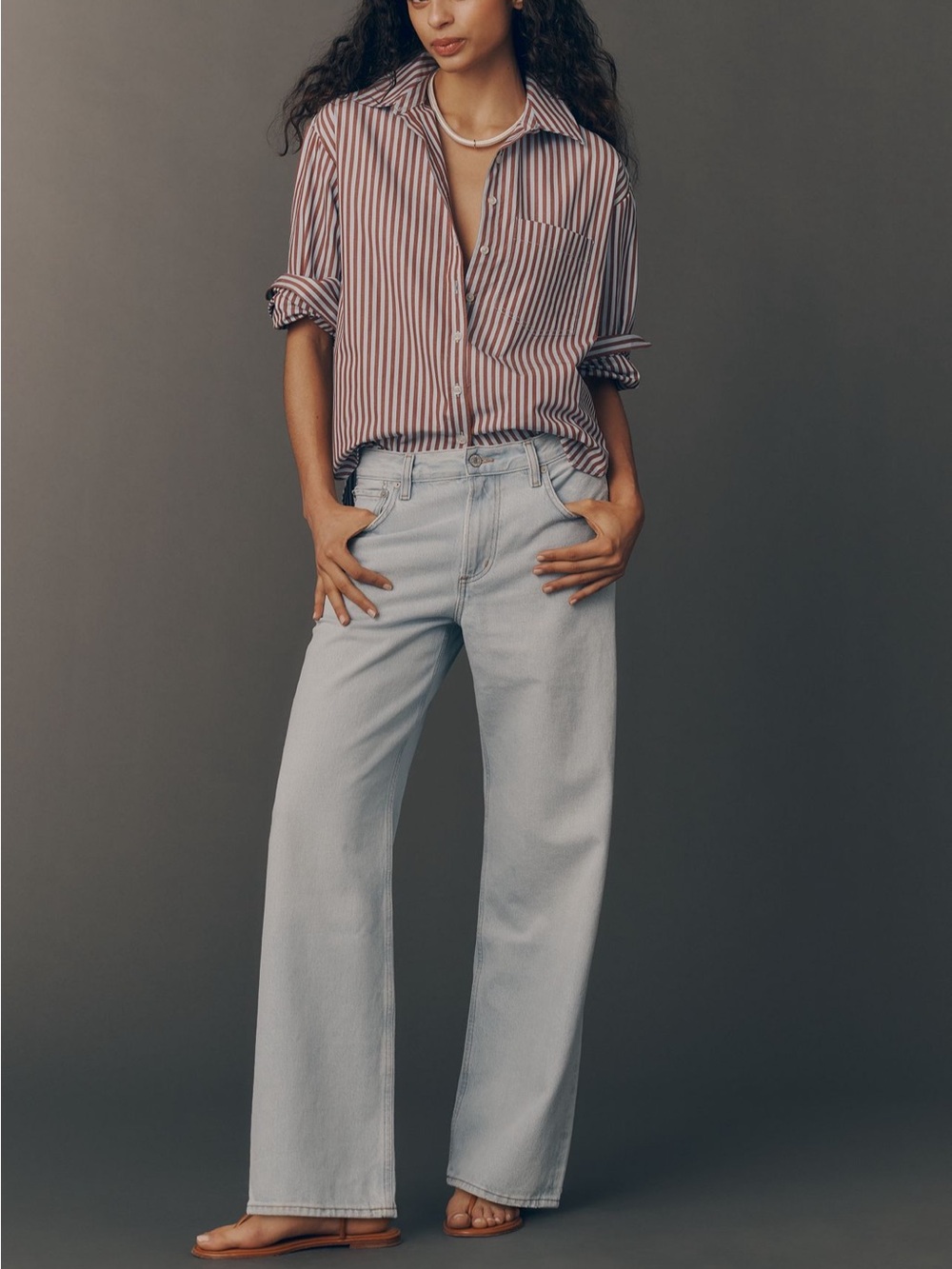 Citizens of Humanity Lindz Low-Rise Relaxed Wide-Leg Jeans NWT